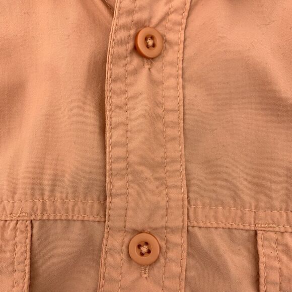 Clearwater Outfitters Fishing Shirt Men's Size M Cantaloupe Short Sleeve Nylon - Picture 8 of 12